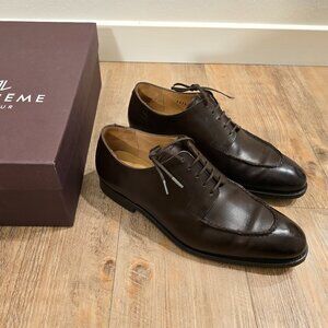 Septième Largeur Leather Derby Shoes, Men's 7.5 US (6.5 UK), Brown Dress/Casual